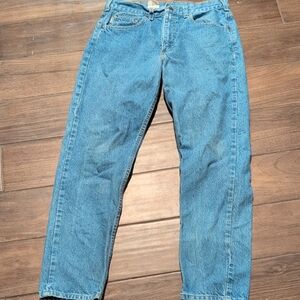 Carhartt 33x30 Classic Blue Denim Straight Leg Jeans
